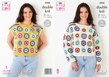 Load image into Gallery viewer, King Cole Pattern 5944: Crochet Jumper and capped sleeve top

