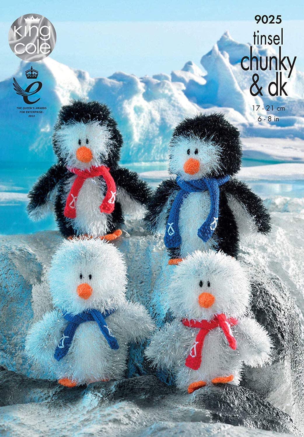 King Cole Pattern 9025: Tinsel Chunky Penguins Christmas