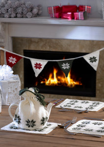Stylecraft Pattern 9034: Christmas Tea Cosy, Table Mats and Bunting