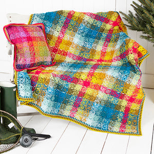 Stylecraft pattern 9255: Cushion and Throw - Crochet