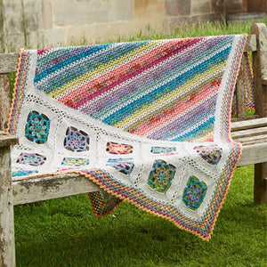 Stylecraft pattern 9448: Blanket & Cushion Cover - Crochet