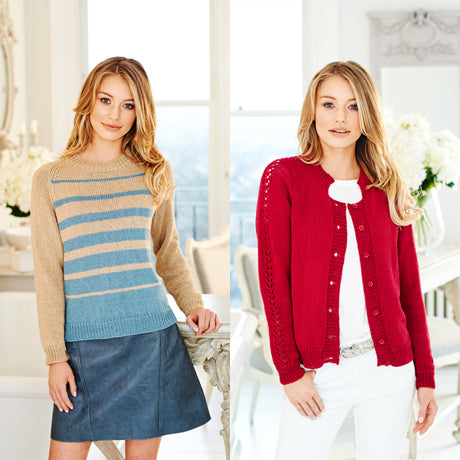 Stylecraft Pattern 9508: Sweater and Cardigan