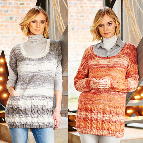Stylecraft Pattern 9542: Sweater and Tunic