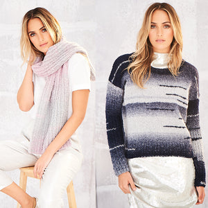 Stylecraft pattern 9563: Sweater & Scarf