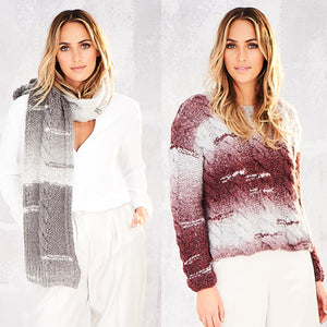 Stylecraft pattern 9565: Sweater & Scarf