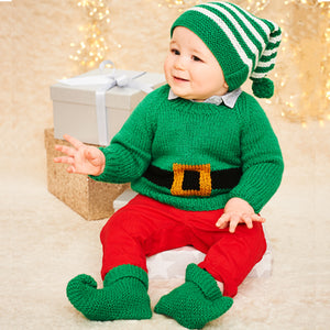 Stylecraft Pattern 9575: Christmas Sweater, Hats & Boots