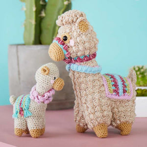 Stylecraft Pattern 9595: Amigurumi Llama and Baby