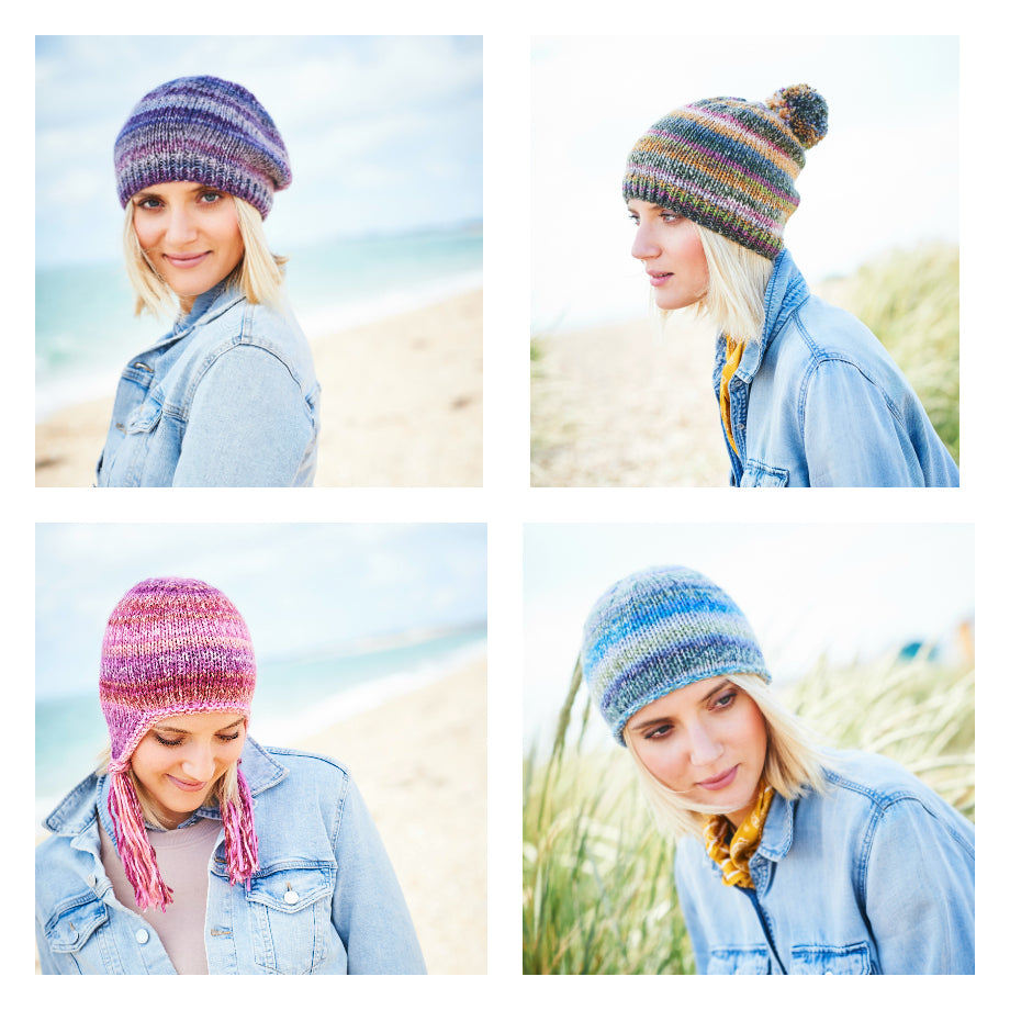 Stylecraft Pattern 9719: Hats, Beret and Helmet in Carnival Tweed Chunky