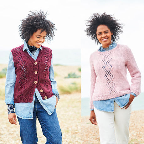 Stylecraft Pattern 9813: Sweater and Waistcoat