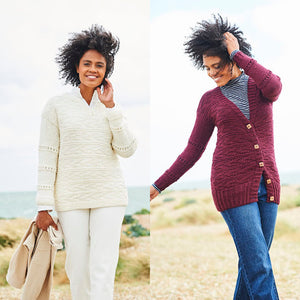 Stylecraft Pattern 9817: Sweater and Cardigan