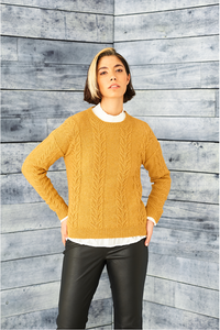 Stylecraft Pattern 9859: Round & Funnel Neck Sweaters in ReCreate DK
