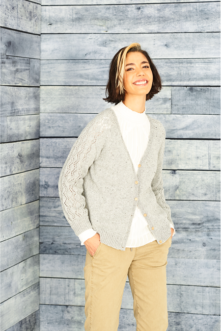 Stylecraft Pattern 9860: Round & V Neck Cardigans in ReCreate DK