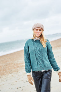 Stylecraft Pattern 9874: Sweater and Pullover in Highland Heathers Aran