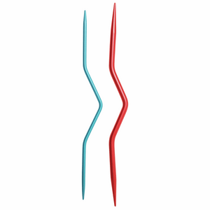 Knit Pro Metal Cable Needle: Set of 2 Coloured Aluminium 2.5mm and 4mm