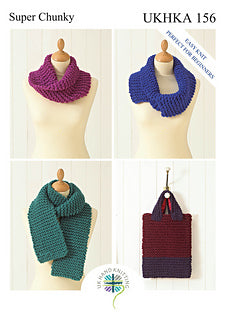 UKHKA Pattern 156: Scarf, Bag and Snoods