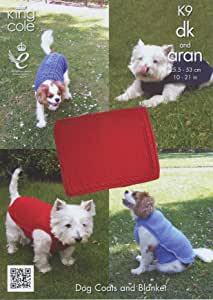 King Cole Pattern K9: Dog Coats and Blanket DK and Aran