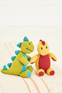 Stylecraft Pattern 9853: Danny the Dinosaur Toy with hat & mittens