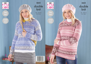 King Cole Pattern 5653: Sweater & Tunic