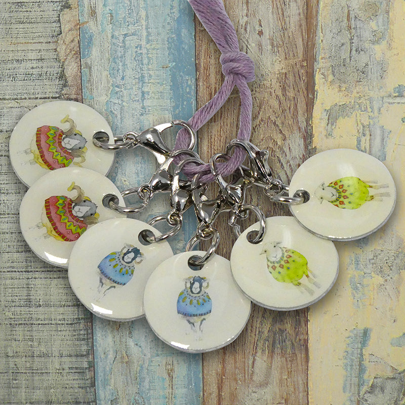 SHEEP IN SWEATERS CROCHET STITCH MARKERS