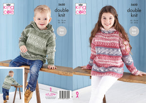 King Cole Pattern 5650: Sweater & Hoodie