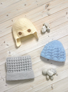 James C Brett Pattern JB704: Crochet Hats