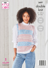 Load image into Gallery viewer, King Cole Pattern 5697: Round &amp; V Neck Tank Tops

