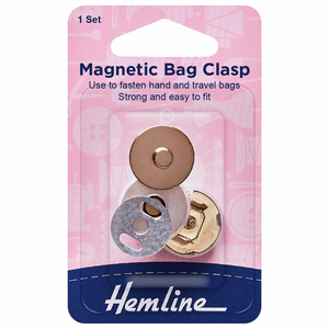 Magnetic bag clasp