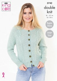 King Cole Pattern 5742: Sweater & Cardigan