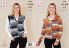 Load image into Gallery viewer, King Cole Pattern 5739: Cardigan &amp; Waistcoat
