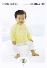Load image into Gallery viewer, UKHKA Pattern 202: Boys Cardigan, Sweater &amp; Hat

