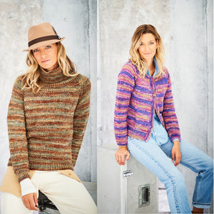 Stylecraft Pattern 9798: Cardigan and Sweater