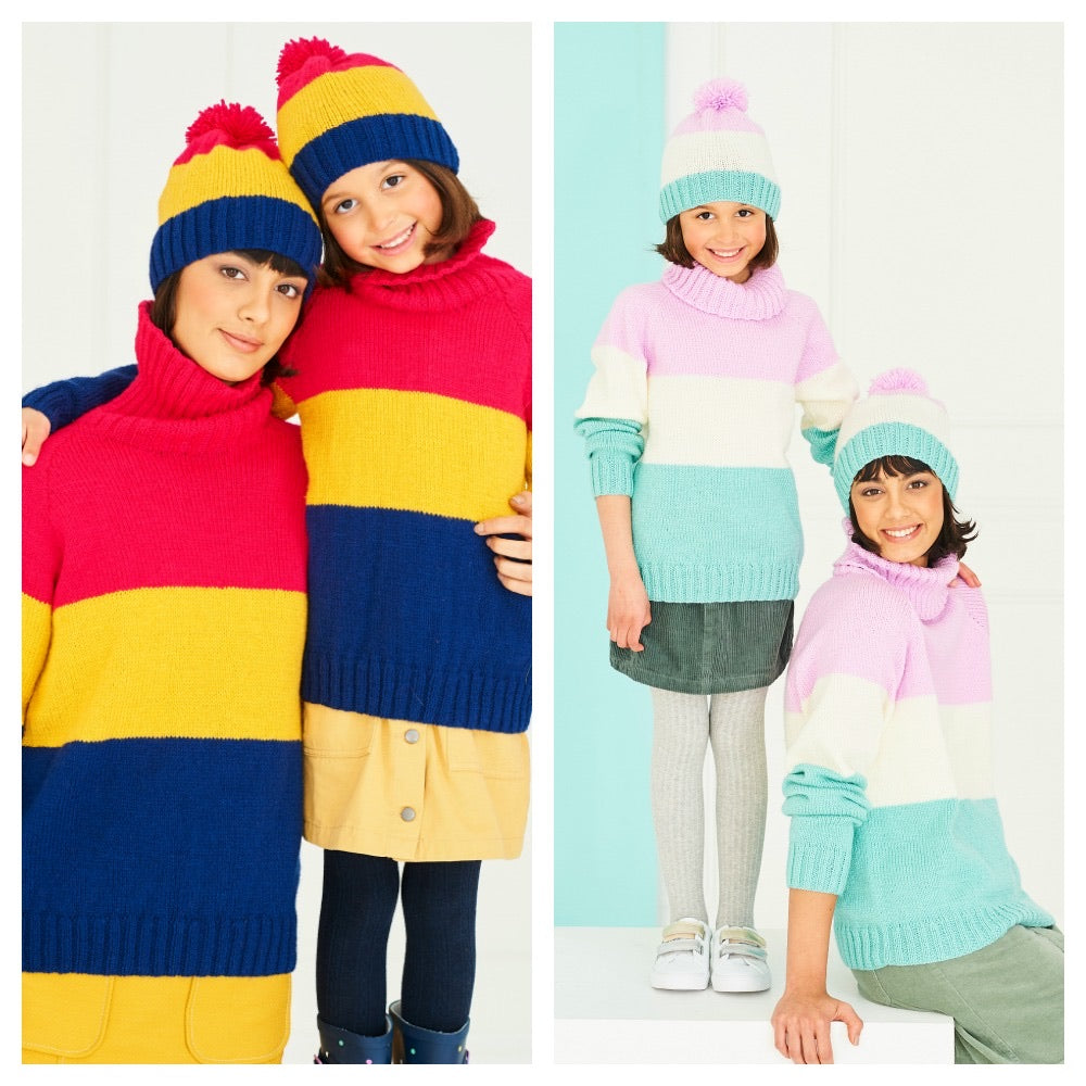 Stylecraft Pattern 9763: Sweater & Hat Pattern (digital download ...