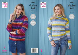 King Cole Pattern 5647: Sweaters