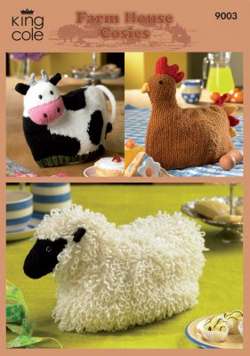 King Cole Pattern 9003: Farm House Cosies
