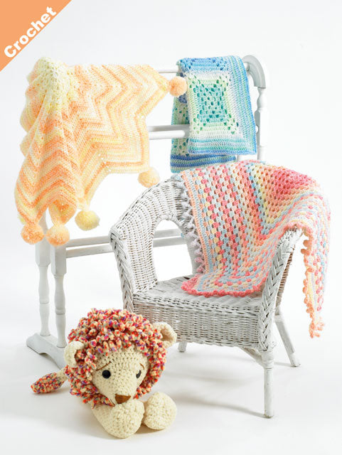 James C Brett Pattern JB408: Blankets Crochet