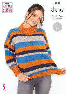 King Cole Pattern 5949: Sweaters Chunky